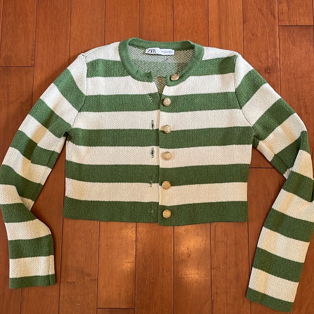 Zara cardigan and top